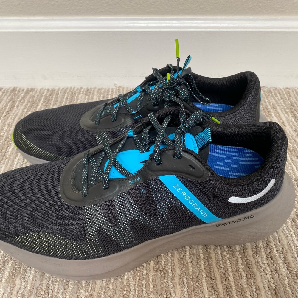 Men’s Cole Haan Zerogrand Grand 360Black and Blue Athletic Shoes